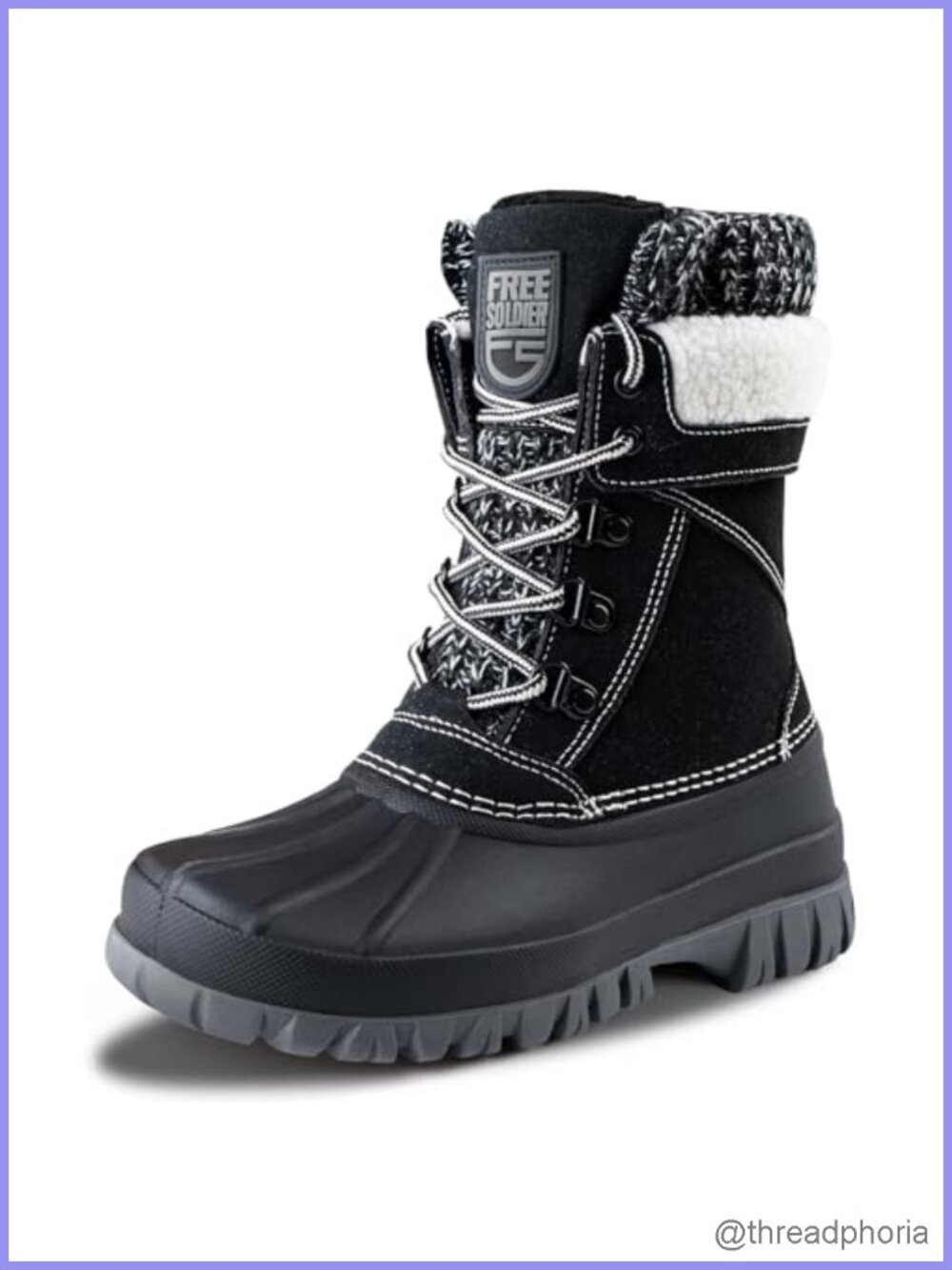 Waterproof Insulated Snow Boots Faux Fur Lined Winter Outdoor
